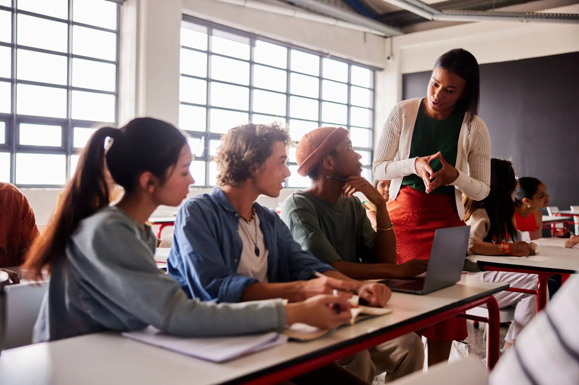 EdTech Students with Teacher Diverse istockphoto-1440718317-2048x2048